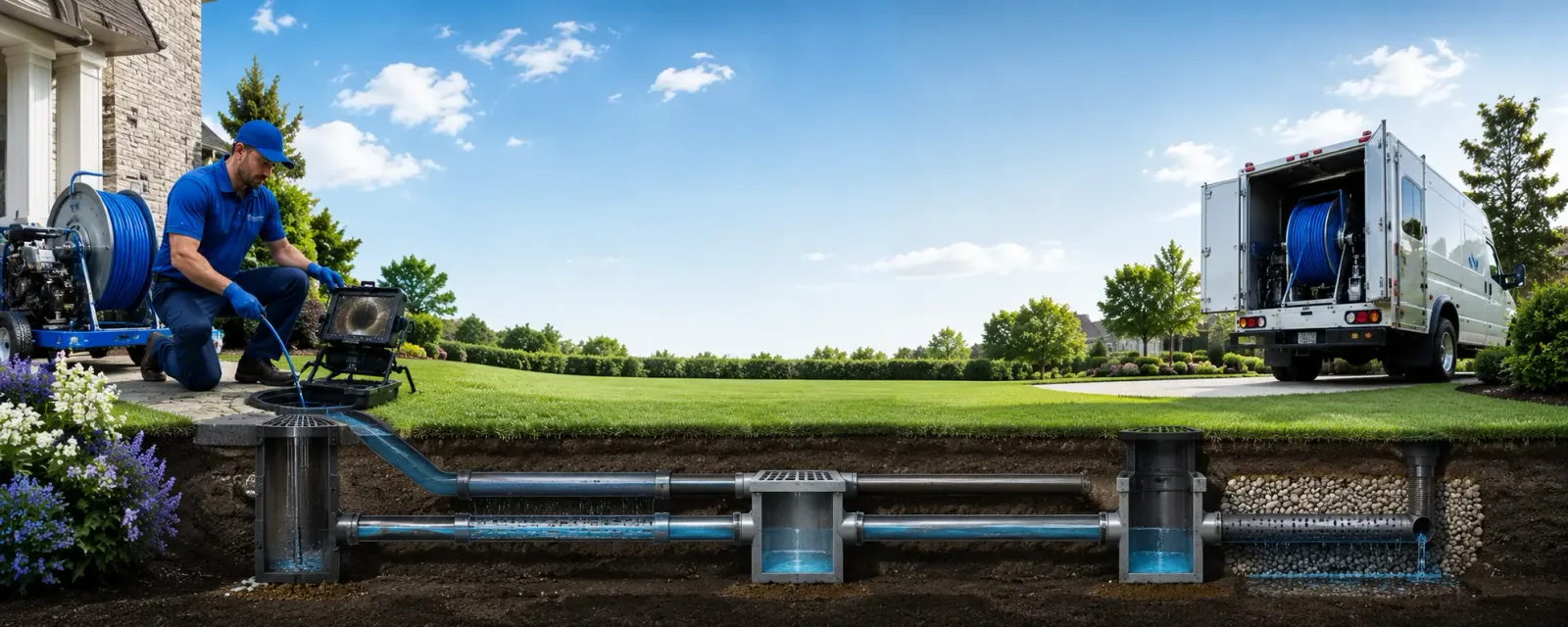 Outdoor drain cleaning information for Jermyn, PA